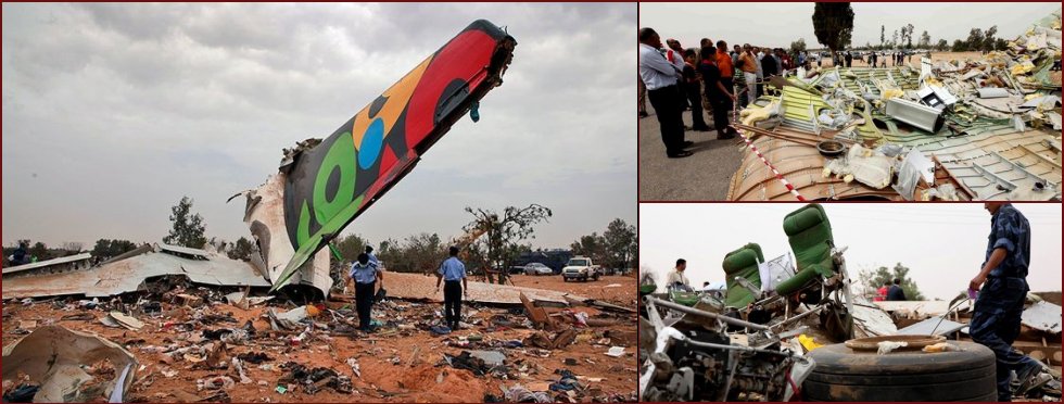 An airliner crashed in the Libyan capital - 12