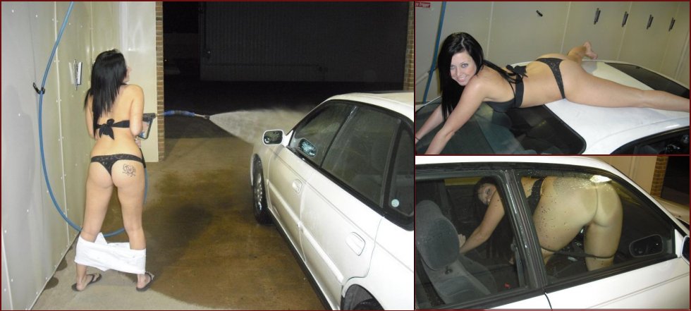 Car wash ended up with revealing photoshoot - 6