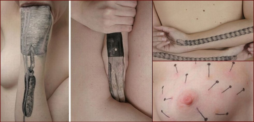 Interesting drawings on the body - 12