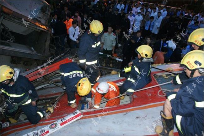 A passenger train derailed In China - 19