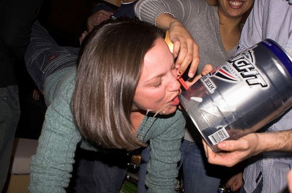 Sultry beauties do keg stands - 04