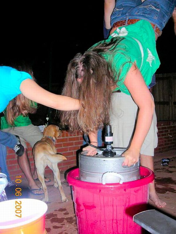 Sultry beauties do keg stands - 07