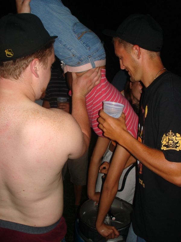 Sultry beauties do keg stands - 08