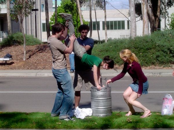 Sultry beauties do keg stands - 12