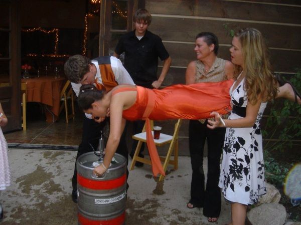 Sultry beauties do keg stands - 18