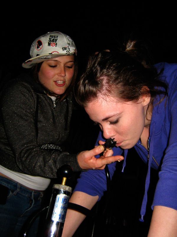 Sultry beauties do keg stands - 19