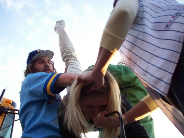 Sultry beauties do keg stands - 21