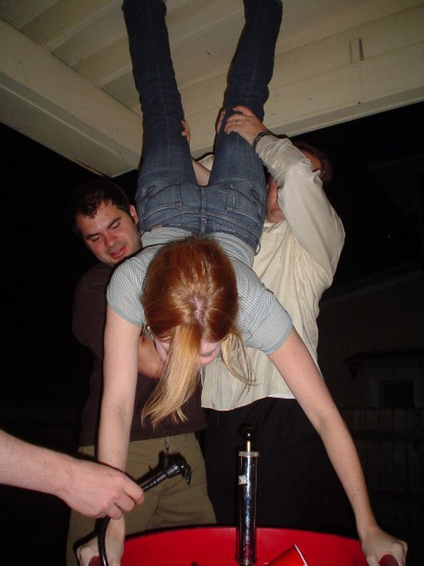 Sultry beauties do keg stands - 34