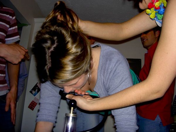 Sultry beauties do keg stands - 49