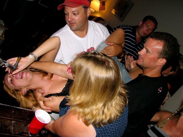 Sultry beauties do keg stands - 60