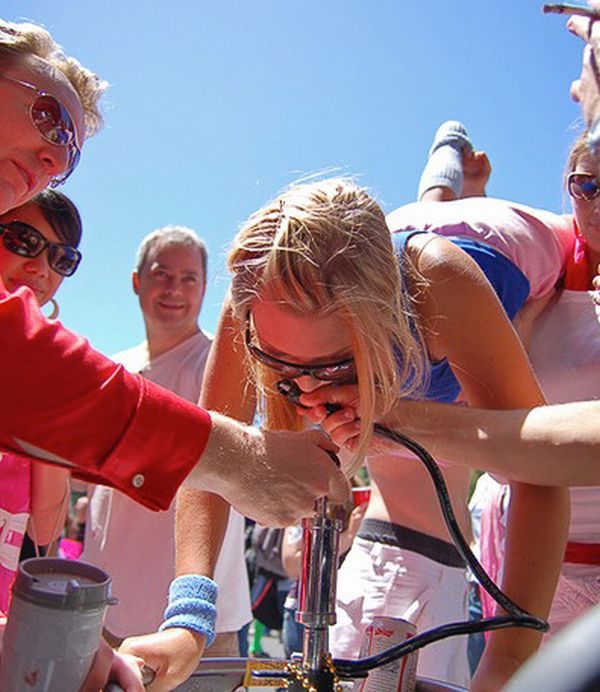 Sultry beauties do keg stands - 65