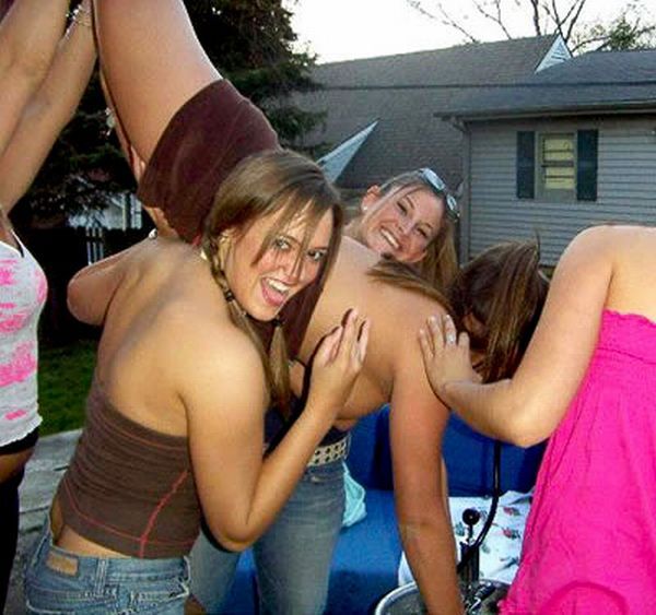 Sultry beauties do keg stands - 78