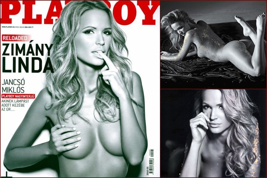 Linda Zimany in black and white photoshoot for Playboy - 7