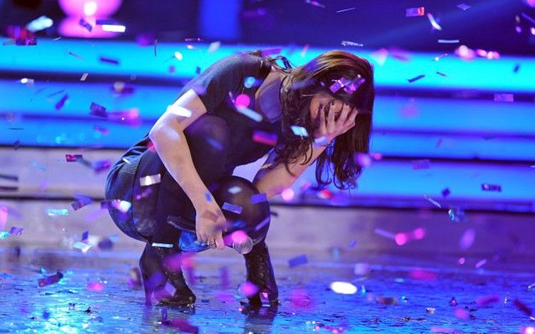 Unexpected upskirt from the winner of Eurovision 2010 Lena Meyer-Landrut - 02