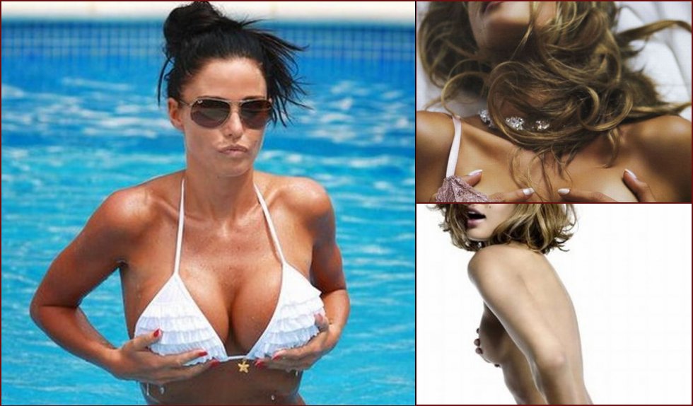 Selection of celebrities touching their breasts - 20