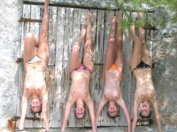 Funny poses on a nudist beach - 20