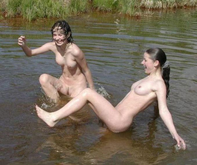 Funny poses on a nudist beach - 21