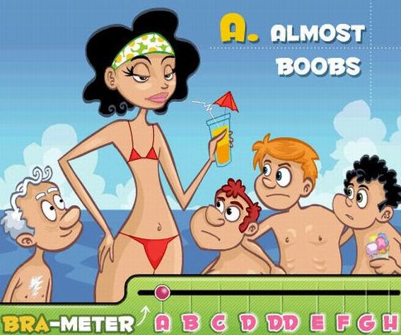 This bra-meter will help you accurately determine the size of any breasts (9 pics)