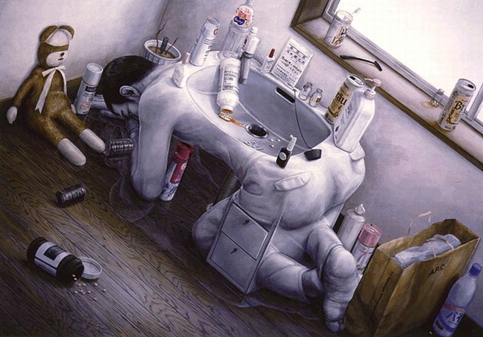 Paradoxical drawings by Japanese artist Tetsuya Ishida (16 pics)