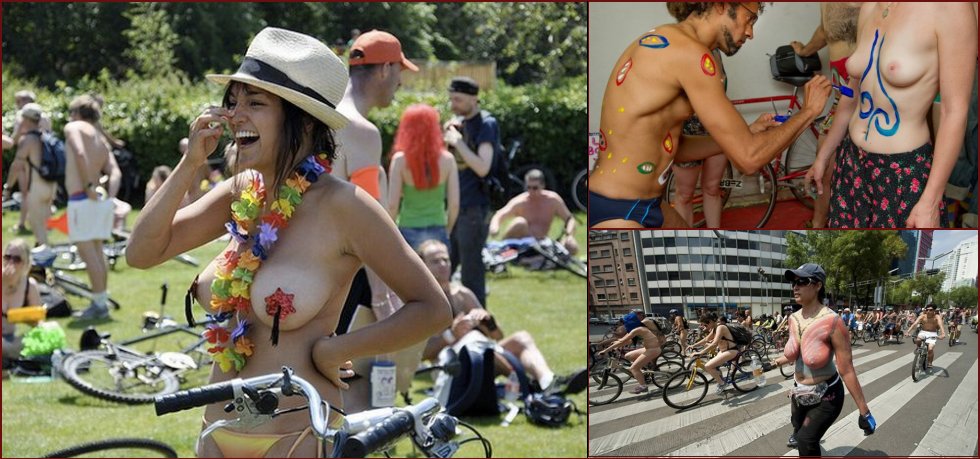 World Naturist Day: Everybody hopes on a bicycle 2010 - 10