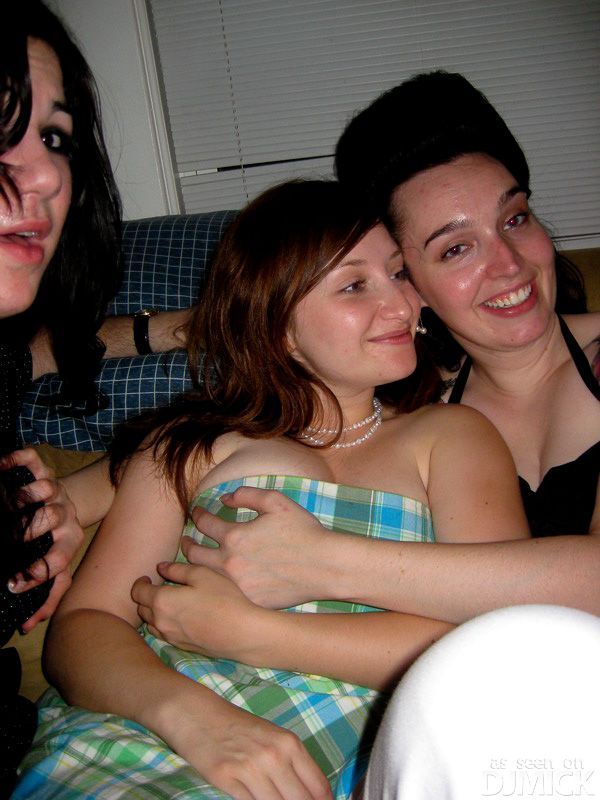 These girls love to touch titties. Especially those of others - 13