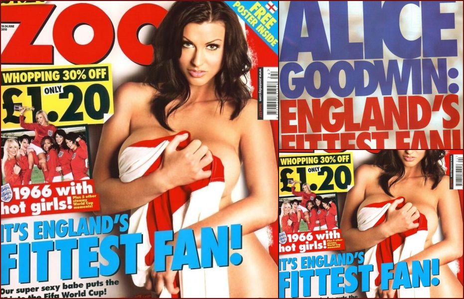 Alice Goodwin bared her boobs to support English soccer team - 18