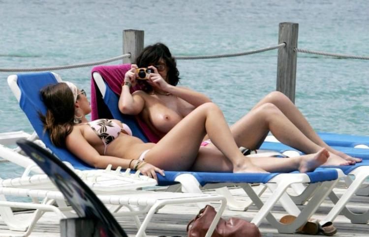Lucy Pinder and Sophie Howard on the beach - 19