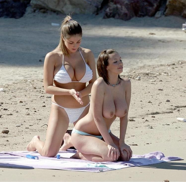 Lucy Pinder and Sophie Howard on the beach - 24