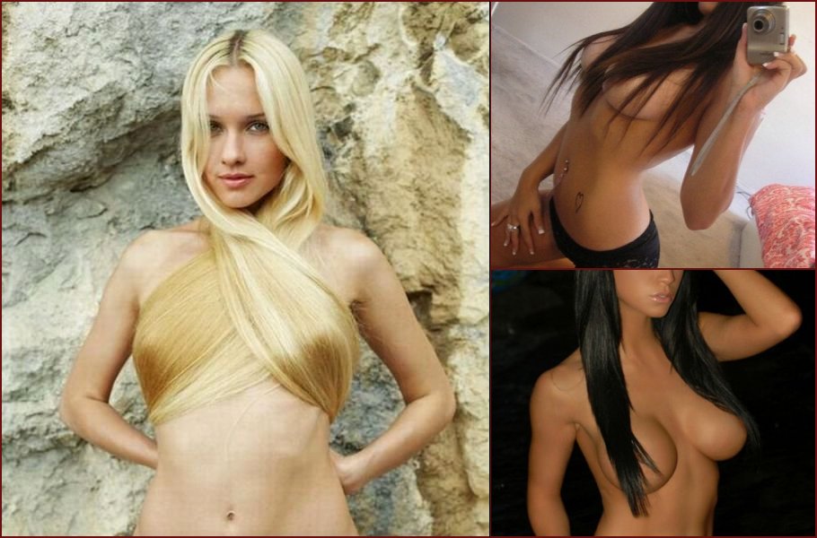 A new way to cover up their breasts - hair bras - 7