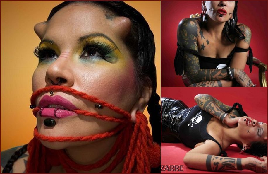 La Negra tried all the existing types of body modifications - 15