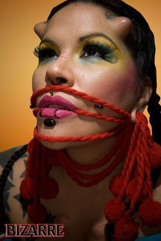 La Negra tried all the existing types of body modifications - 11