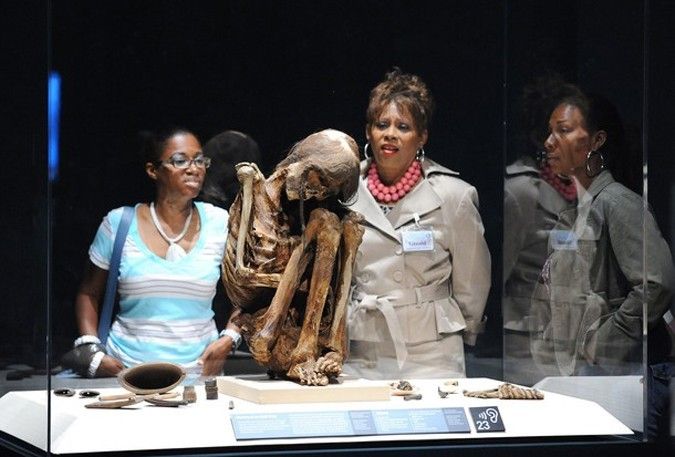 Mummies of the world at an exhibition in a research center in Los Angeles - 21