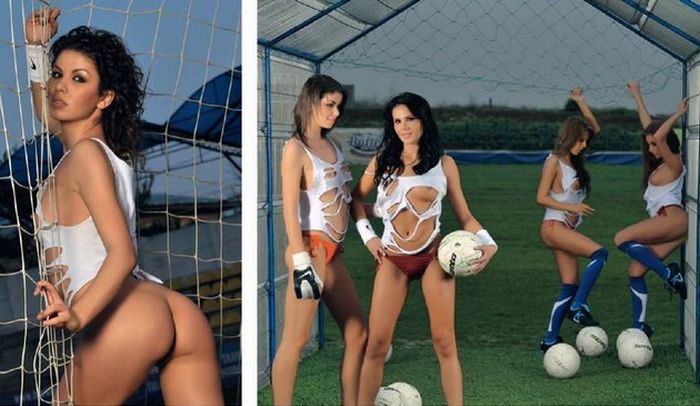 Naked soccer in the Romanian edition of Playboy magazine - 05