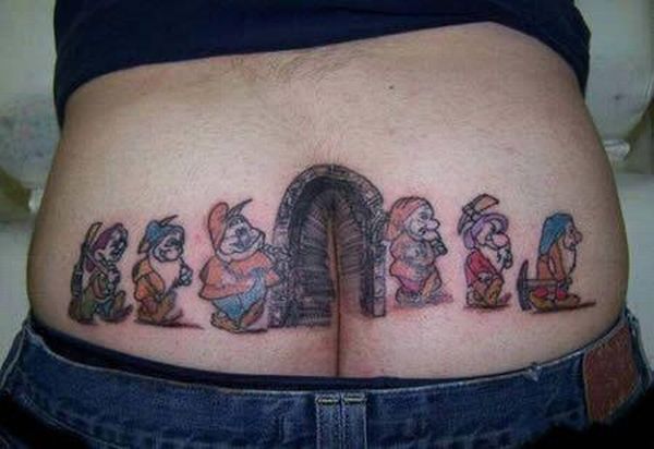 Ass tattoos. These guys have too much free time on their hands - 03