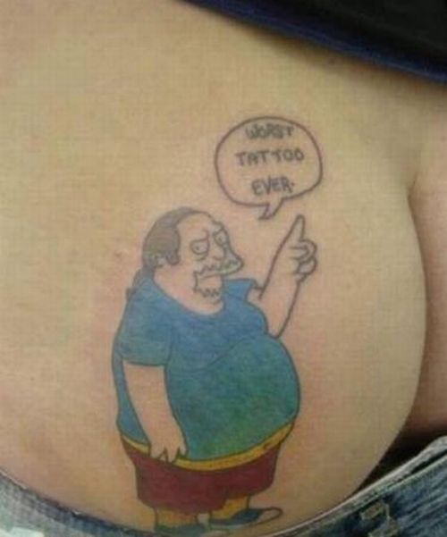 Ass tattoos. These guys have too much free time on their hands - 10