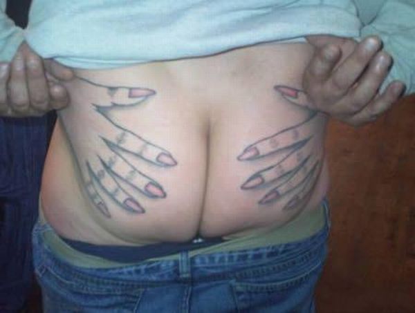 Ass tattoos. These guys have too much free time on their hands - 11
