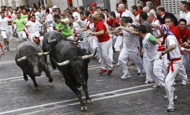 The Running of the Bulls at the San Fermin festival - 13