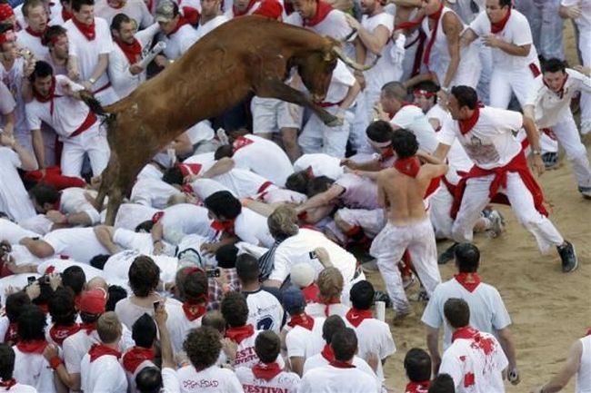The Running of the Bulls at the San Fermin festival - 21