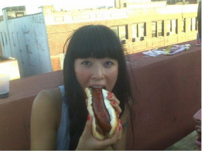 Girls who love hot-dogs - 50