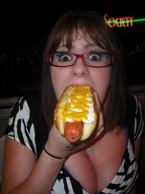 Girls who love hot-dogs - 69