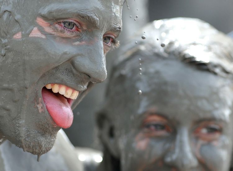 The annual festival of mud in the South Korean city of Boryeong - 14