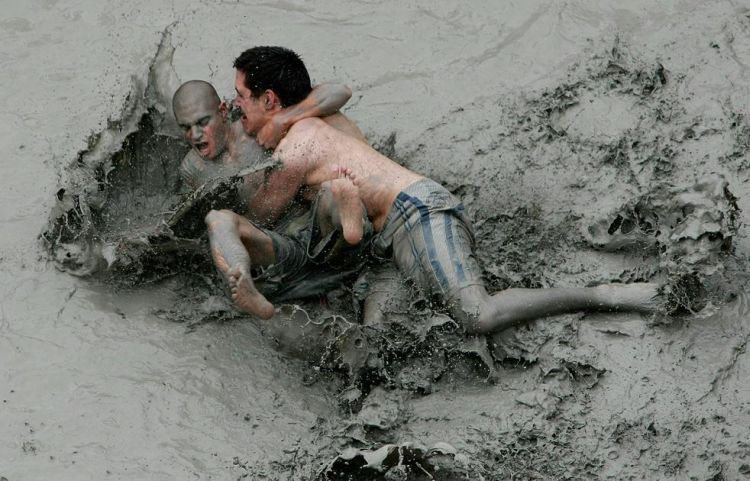 The annual festival of mud in the South Korean city of Boryeong - 17