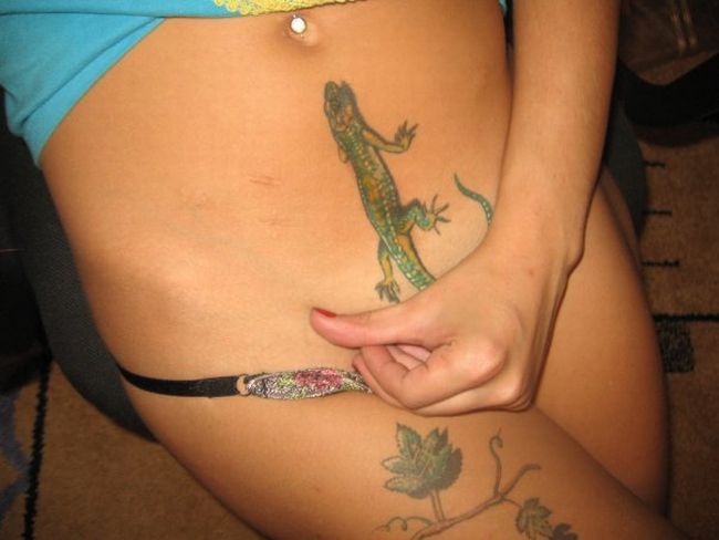 Spicy tattoos in intimate places - 22