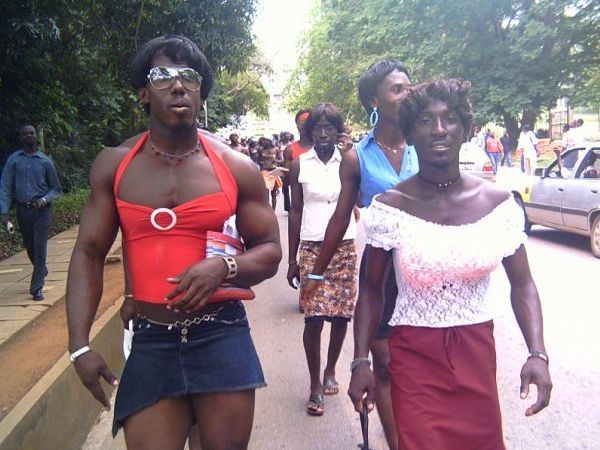 Oldie of the day. Transvestite Parade in Africa - 01