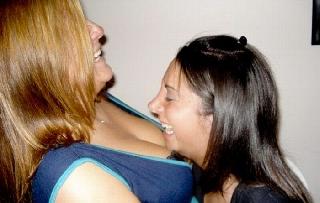 Lesbians Motorboating