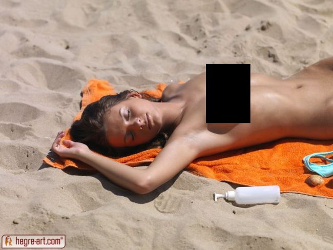 Pretty Stasha in the nude beach - 00