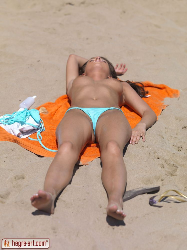 Pretty Stasha in the nude beach - 04