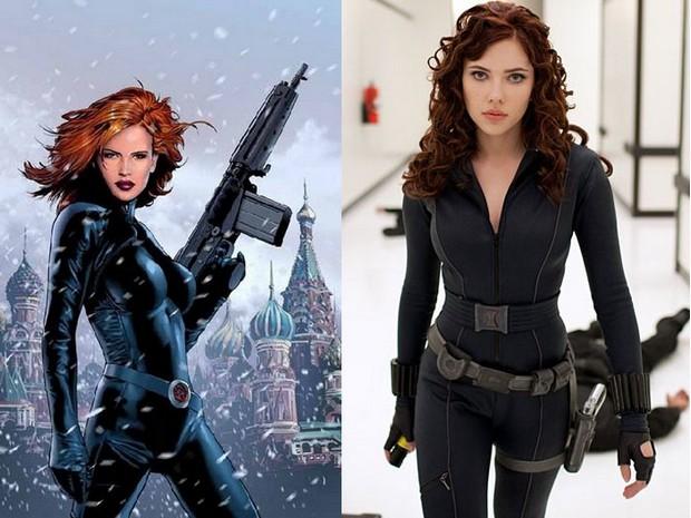 Female comic heroes and their movie twins - 1