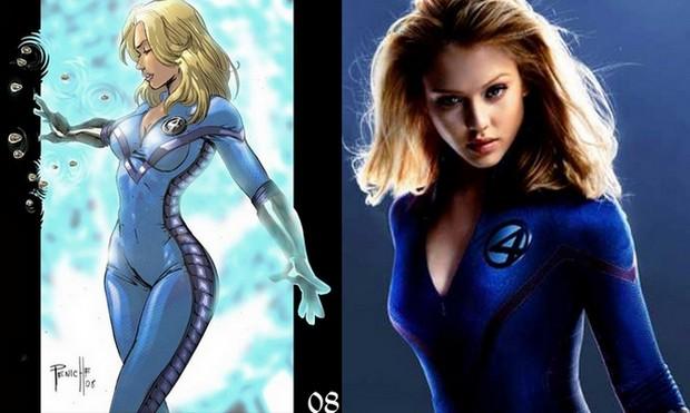 Female comic heroes and their movie twins - 4