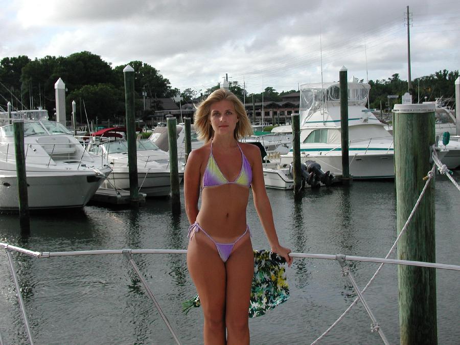 Sexy blonde and her holiday on boat - 2